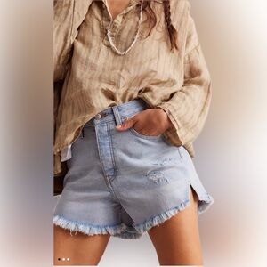 Free People - we the free curvy vintage denim short - 28